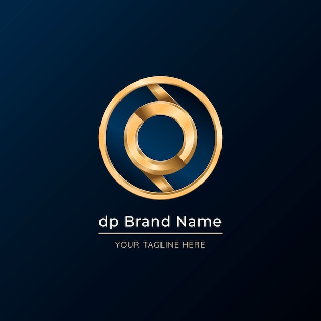 Free vector gradient dp logo template