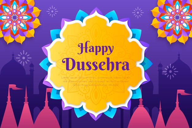 Gradient dussehra background