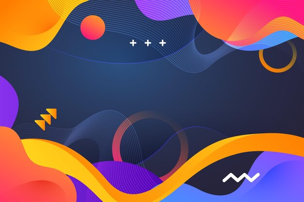 Gradient dynamic shapes background