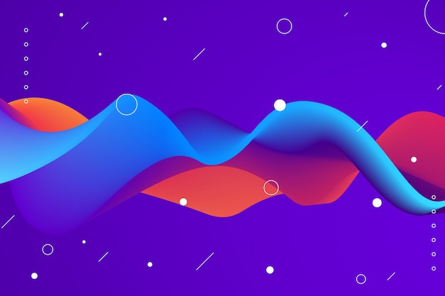 Gradient dynamic wavy background