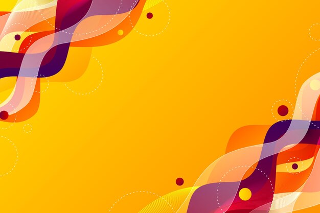 Gradient dynamic wavy background