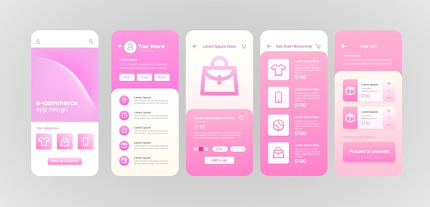 Gradient e-commerce app template