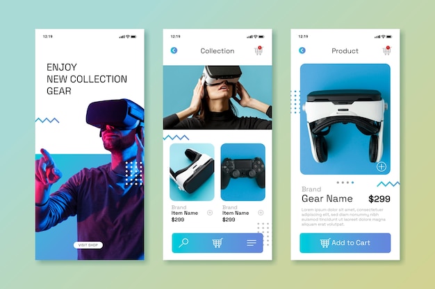 Gradient e-commerce app template