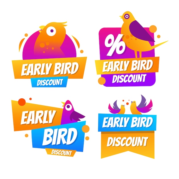 Gradient early bird label collection