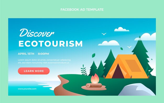 Gradient ecotourism design template