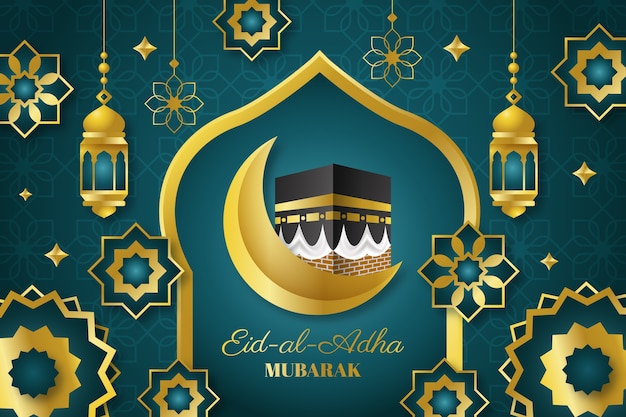 Gradient eid al-adha background