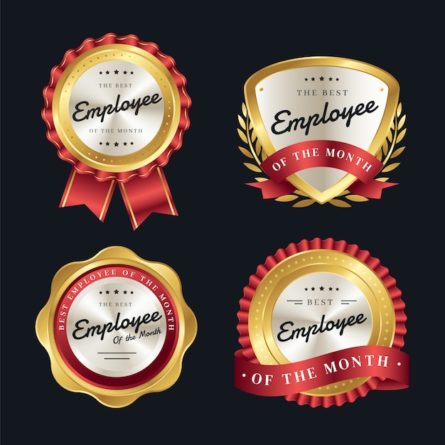 Gradient employee of the month bundle set