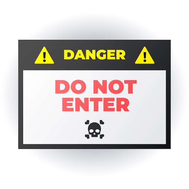 Free Vector gradient do not enter sign