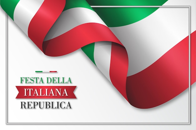 Free Vector gradient festa della repubblica illustration