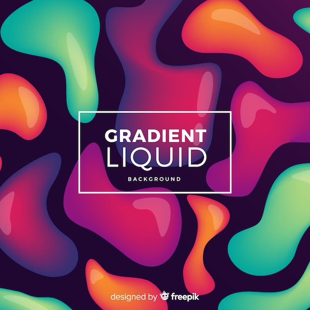 Free Vector gradient fluid shapes background