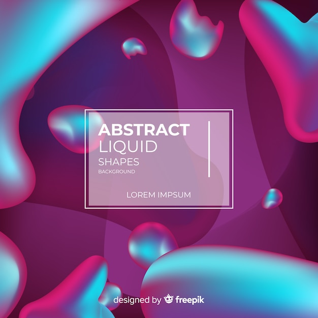 Free Vector gradient fluid shapes background