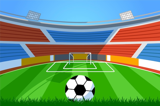 Free Vector gradient football field background