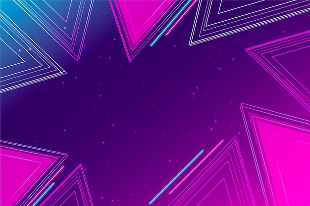 Gradient futuristic geometric background