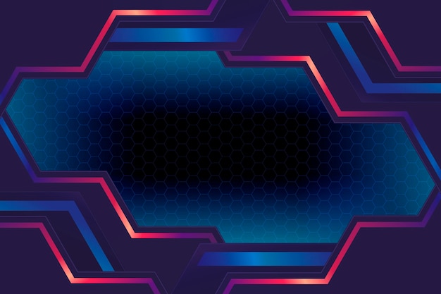 Gradient futuristic technology background