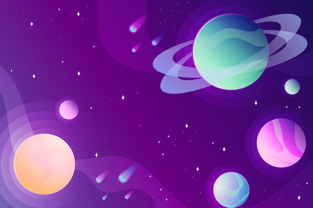 Free Vector gradient galaxy background