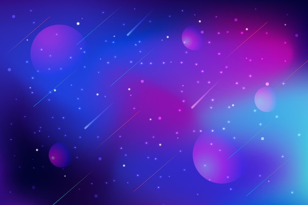 Gradient galaxy background