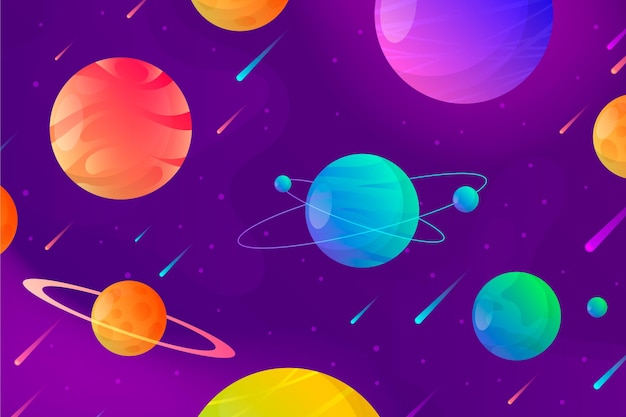 Gradient galaxy background