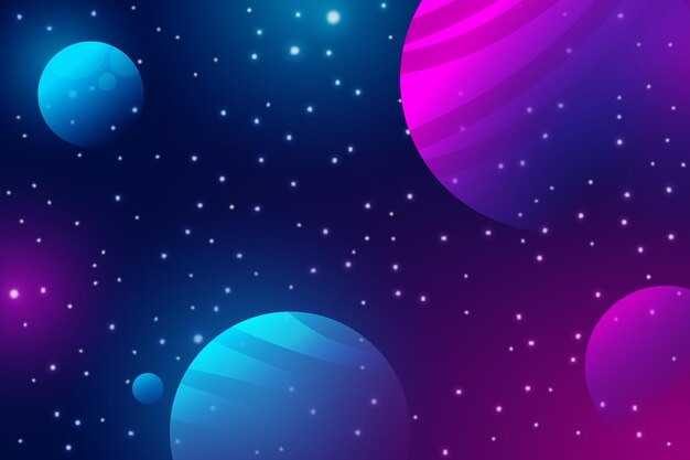 Gradient galaxy background