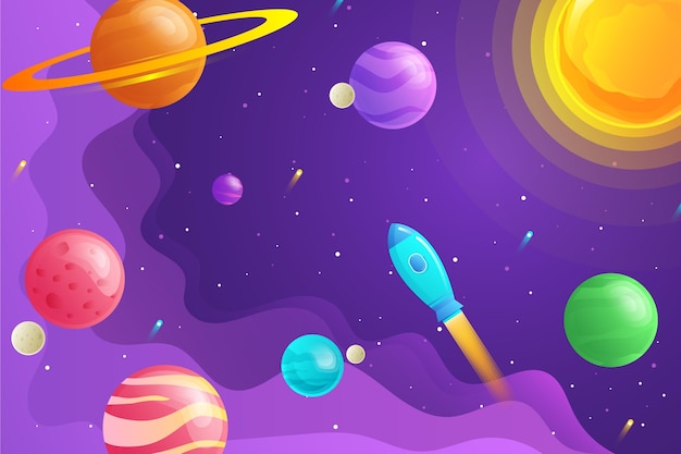 Gradient galaxy background