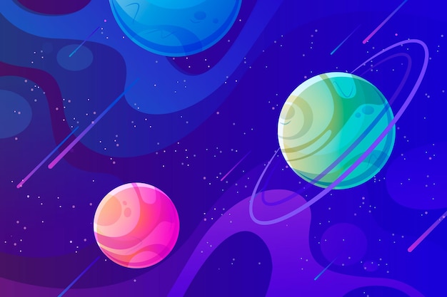 Gradient galaxy background