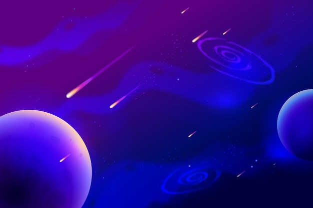 Gradient galaxy background