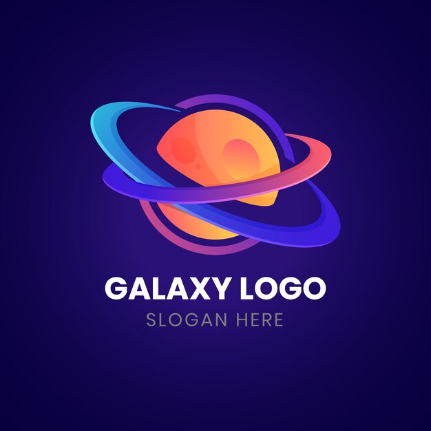 Gradient galaxy logo template