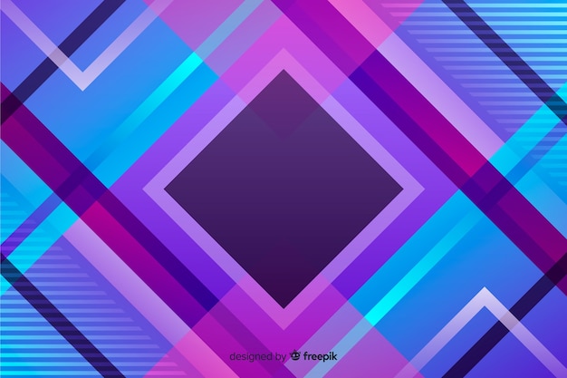 Gradient geoemtric shapes background