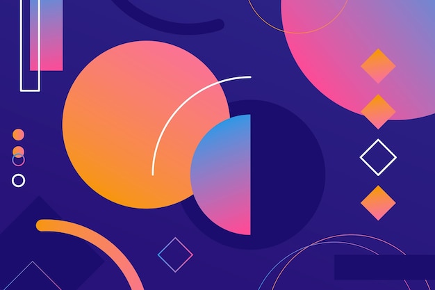 Gradient geometric background