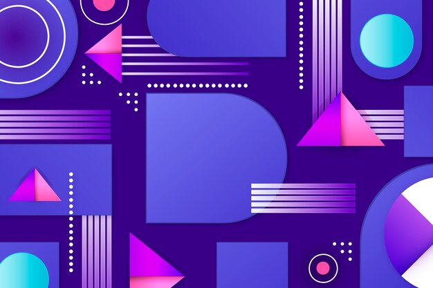 Gradient geometric background