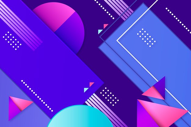 Gradient geometric background