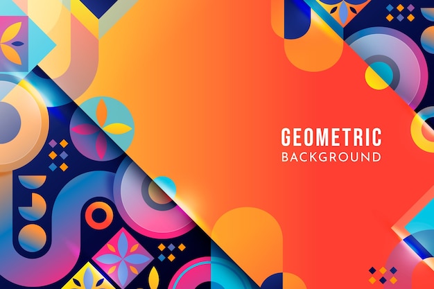 Gradient geometric background