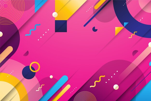 Gradient geometric background