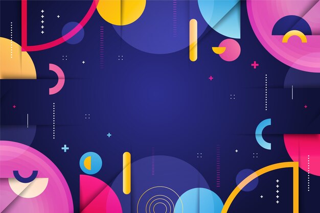 Gradient geometric background