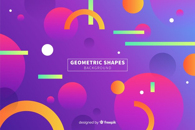 Gradient geometric background