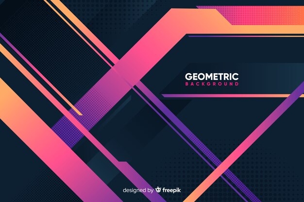 Gradient geometric background