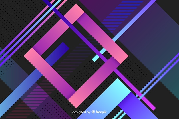 Gradient geometric background