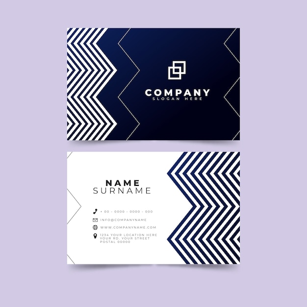 Gradient geometric business card