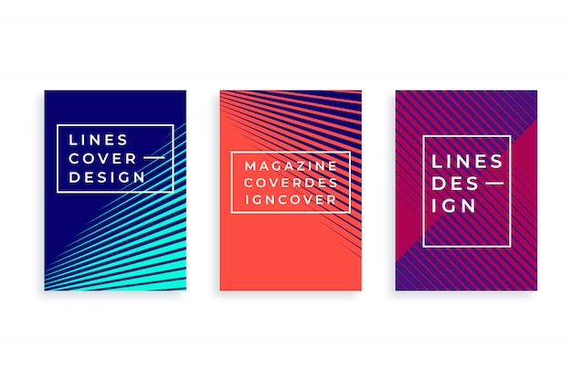 Gradient geometric flyer template set 