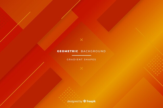 Gradient geometric shapes background