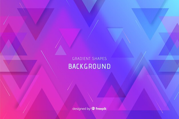 Gradient geometric shapes background