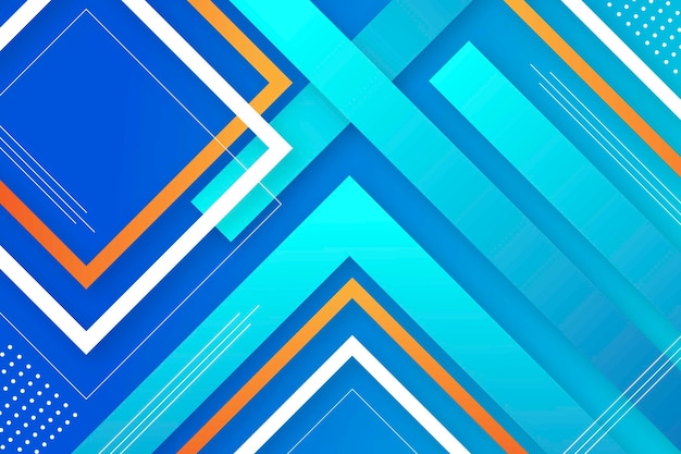 Gradient geometric shapes wallpaper