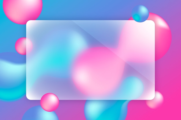 Gradient glassmorphing background