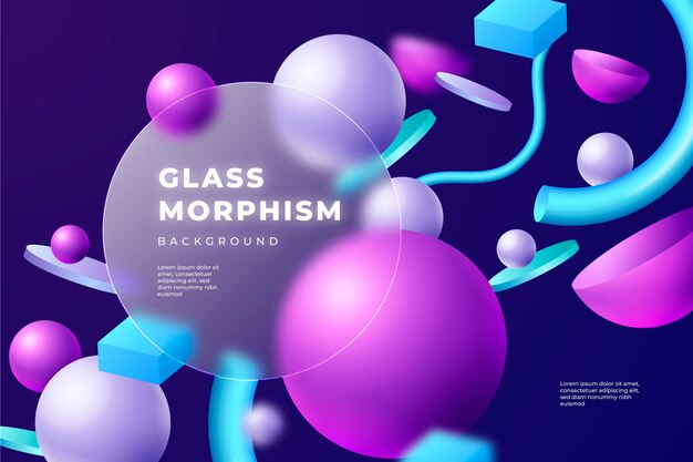 Gradient glassmorphism background