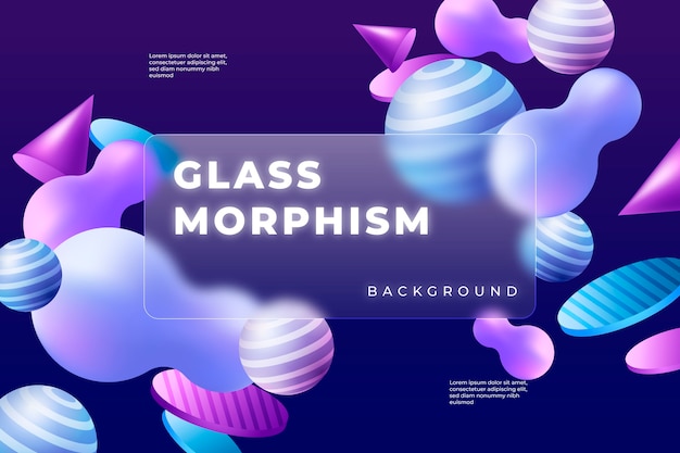 Gradient glassmorphism background