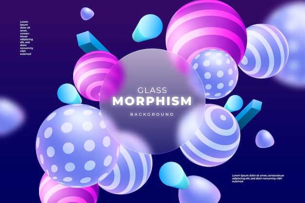 Gradient glassmorphism background