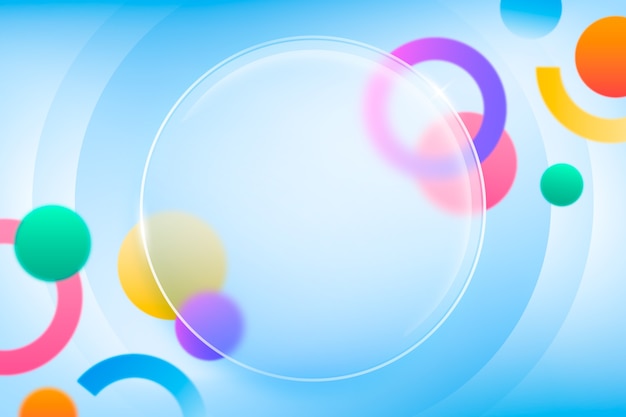 Gradient glassmorphism background