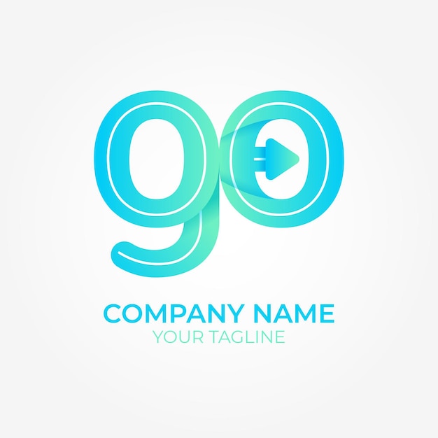 Gradient go logo template