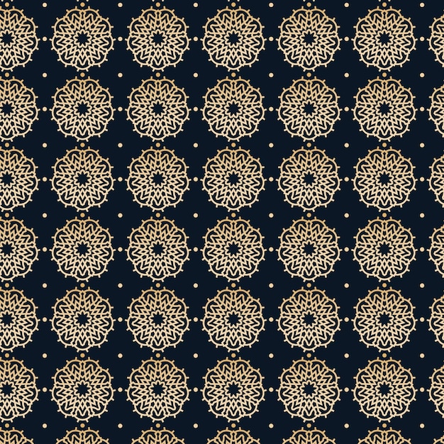 Free Vector gradient golden arabic pattern