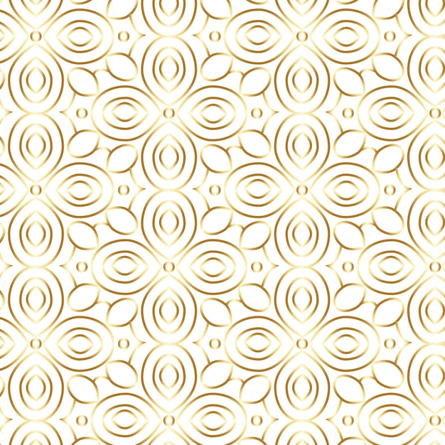 Free vector gradient golden arabic pattern