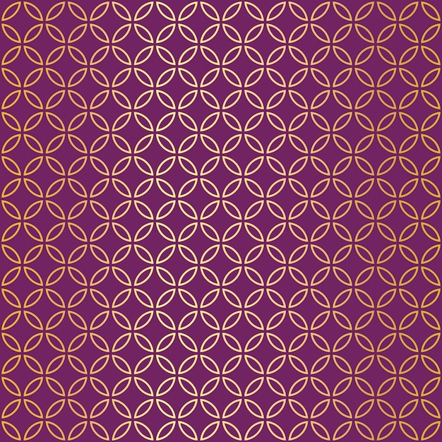 Gradient golden arabic pattern